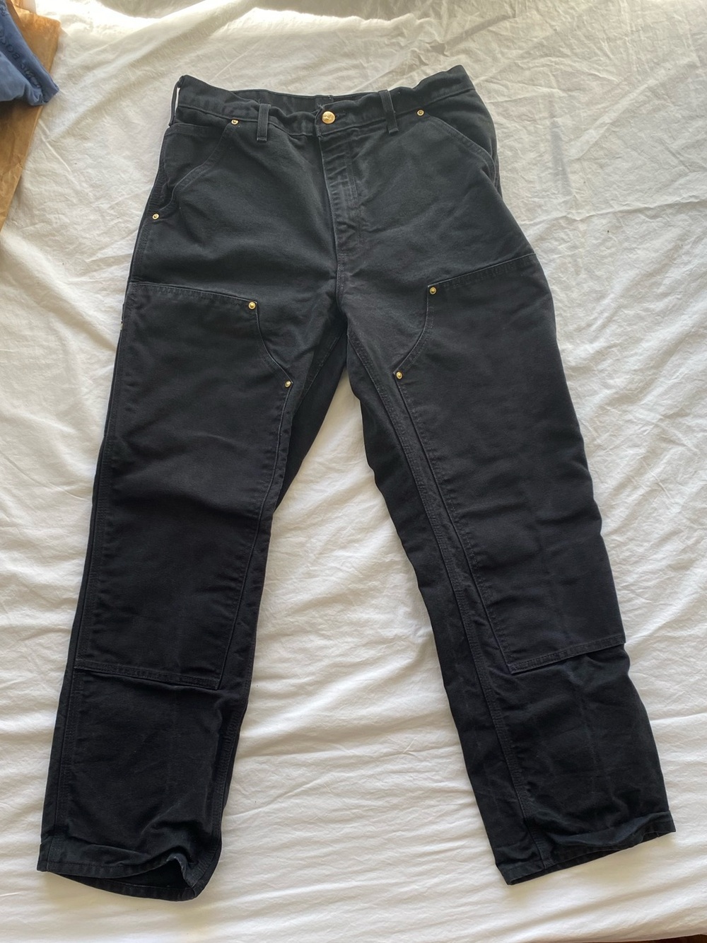 Carhartt Black Loose Fit Work Pants